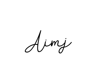 It looks lik you need a new signature style for name Aimj. Design unique handwritten (BallpointsItalic-DORy9) signature with our free signature maker in just a few clicks. Aimj signature style 11 images and pictures png