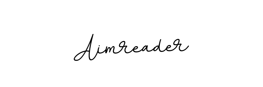 Use a signature maker to create a handwritten signature online. With this signature software, you can design (BallpointsItalic-DORy9) your own signature for name Aimreader. Aimreader signature style 11 images and pictures png