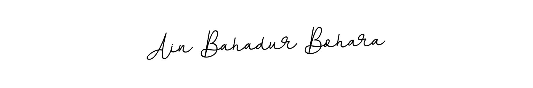 The best way (BallpointsItalic-DORy9) to make a short signature is to pick only two or three words in your name. The name Ain Bahadur Bohara include a total of six letters. For converting this name. Ain Bahadur Bohara signature style 11 images and pictures png