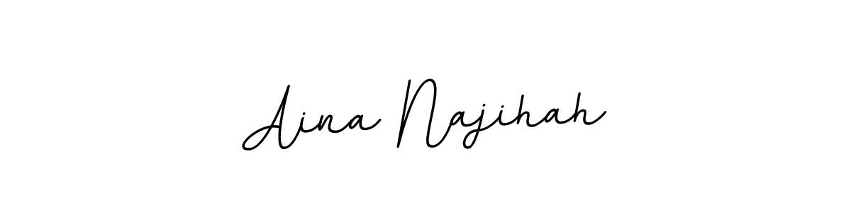 You should practise on your own different ways (BallpointsItalic-DORy9) to write your name (Aina Najihah) in signature. don't let someone else do it for you. Aina Najihah signature style 11 images and pictures png