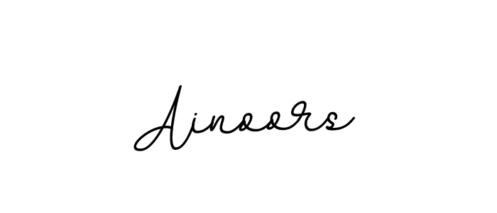 The best way (BallpointsItalic-DORy9) to make a short signature is to pick only two or three words in your name. The name Ainoors include a total of six letters. For converting this name. Ainoors signature style 11 images and pictures png
