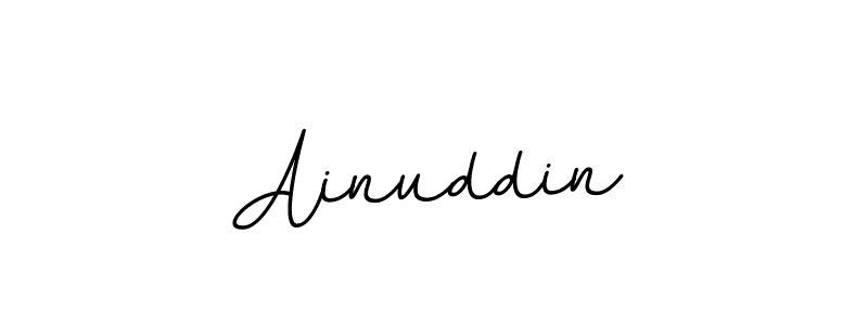 Ainuddin stylish signature style. Best Handwritten Sign (BallpointsItalic-DORy9) for my name. Handwritten Signature Collection Ideas for my name Ainuddin. Ainuddin signature style 11 images and pictures png