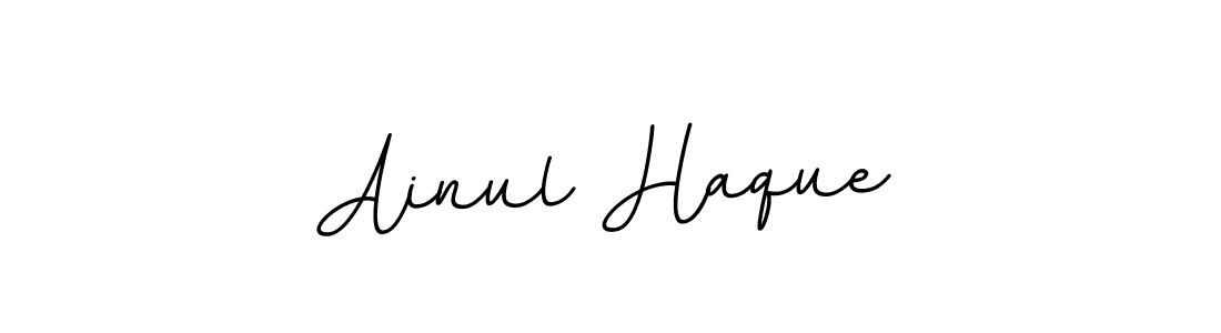 Make a beautiful signature design for name Ainul Haque. With this signature (BallpointsItalic-DORy9) style, you can create a handwritten signature for free. Ainul Haque signature style 11 images and pictures png