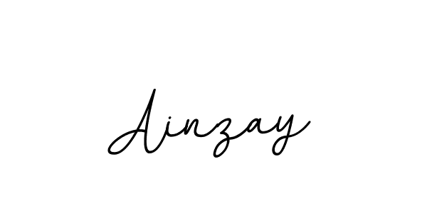 You should practise on your own different ways (BallpointsItalic-DORy9) to write your name (Ainzay) in signature. don't let someone else do it for you. Ainzay signature style 11 images and pictures png