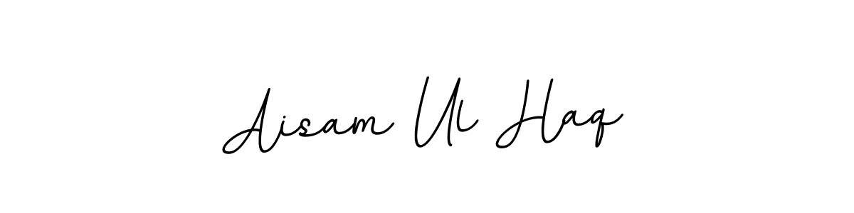Use a signature maker to create a handwritten signature online. With this signature software, you can design (BallpointsItalic-DORy9) your own signature for name Aisam Ul Haq. Aisam Ul Haq signature style 11 images and pictures png