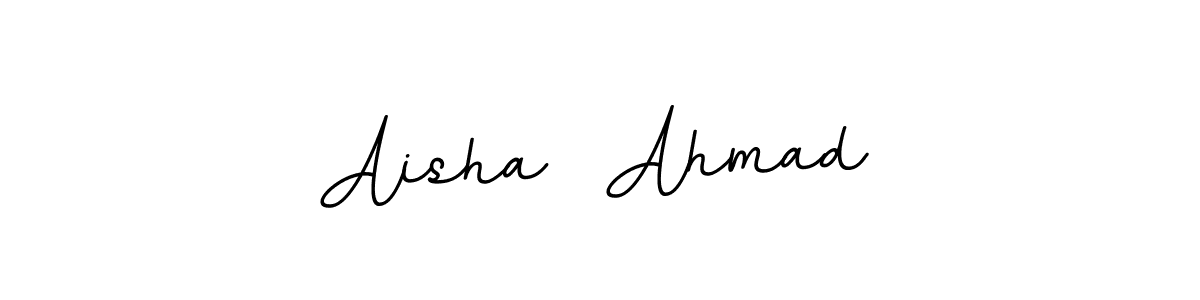 Aisha  Ahmad stylish signature style. Best Handwritten Sign (BallpointsItalic-DORy9) for my name. Handwritten Signature Collection Ideas for my name Aisha  Ahmad. Aisha  Ahmad signature style 11 images and pictures png