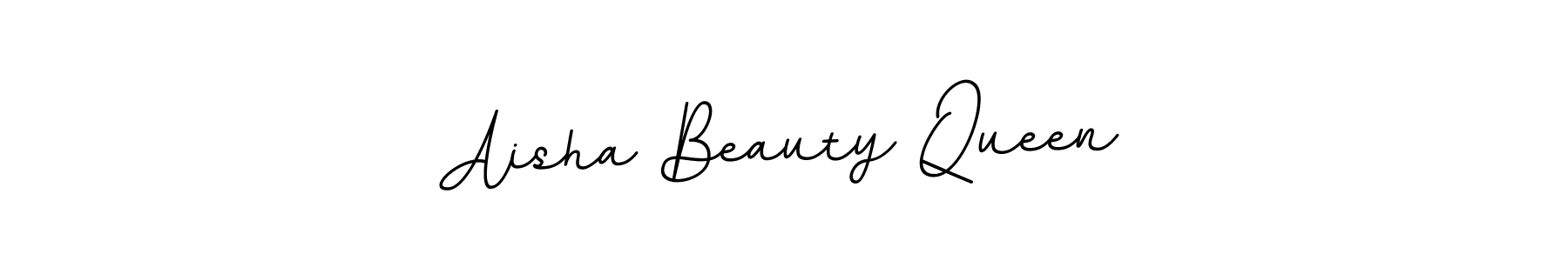 This is the best signature style for the Aisha Beauty Queen name. Also you like these signature font (BallpointsItalic-DORy9). Mix name signature. Aisha Beauty Queen signature style 11 images and pictures png