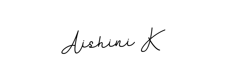 Create a beautiful signature design for name Aishini K. With this signature (BallpointsItalic-DORy9) fonts, you can make a handwritten signature for free. Aishini K signature style 11 images and pictures png