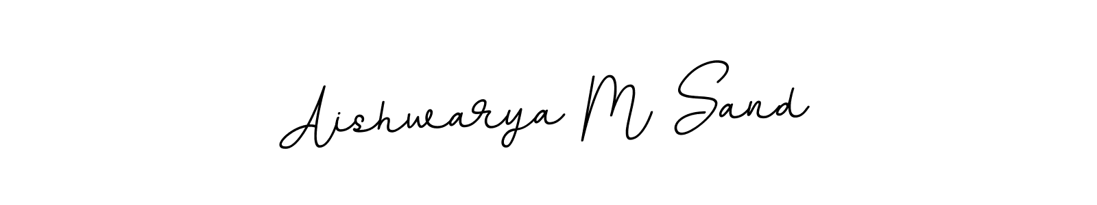 This is the best signature style for the Aishwarya M Sand name. Also you like these signature font (BallpointsItalic-DORy9). Mix name signature. Aishwarya M Sand signature style 11 images and pictures png