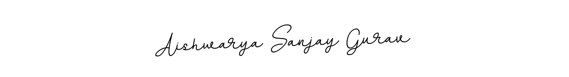 Use a signature maker to create a handwritten signature online. With this signature software, you can design (BallpointsItalic-DORy9) your own signature for name Aishwarya Sanjay Gurav. Aishwarya Sanjay Gurav signature style 11 images and pictures png