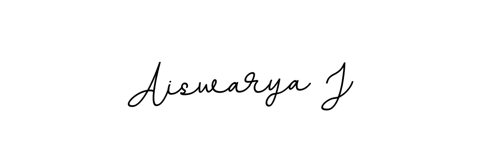 Design your own signature with our free online signature maker. With this signature software, you can create a handwritten (BallpointsItalic-DORy9) signature for name Aiswarya J. Aiswarya J signature style 11 images and pictures png