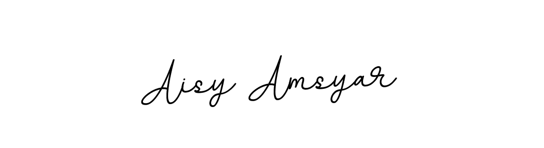 You should practise on your own different ways (BallpointsItalic-DORy9) to write your name (Aisy Amsyar) in signature. don't let someone else do it for you. Aisy Amsyar signature style 11 images and pictures png