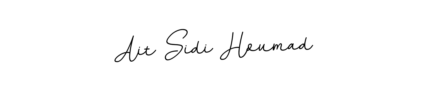 Create a beautiful signature design for name Ait Sidi Houmad. With this signature (BallpointsItalic-DORy9) fonts, you can make a handwritten signature for free. Ait Sidi Houmad signature style 11 images and pictures png