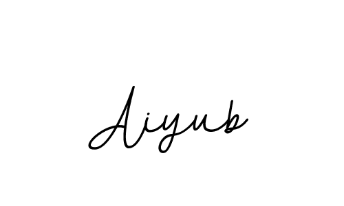 How to make Aiyub name signature. Use BallpointsItalic-DORy9 style for creating short signs online. This is the latest handwritten sign. Aiyub signature style 11 images and pictures png