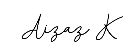 Design your own signature with our free online signature maker. With this signature software, you can create a handwritten (BallpointsItalic-DORy9) signature for name Aizaz K. Aizaz K signature style 11 images and pictures png