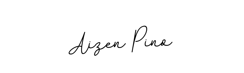 Make a beautiful signature design for name Aizen Pino. With this signature (BallpointsItalic-DORy9) style, you can create a handwritten signature for free. Aizen Pino signature style 11 images and pictures png