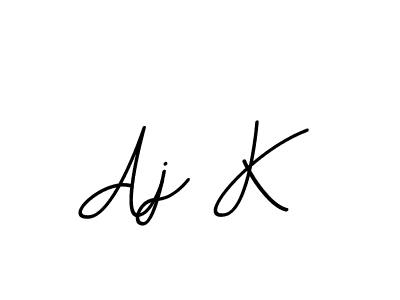 Create a beautiful signature design for name Aj K. With this signature (BallpointsItalic-DORy9) fonts, you can make a handwritten signature for free. Aj K signature style 11 images and pictures png