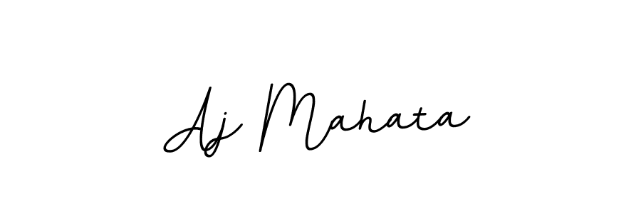 Make a beautiful signature design for name Aj Mahata. With this signature (BallpointsItalic-DORy9) style, you can create a handwritten signature for free. Aj Mahata signature style 11 images and pictures png