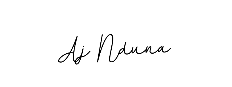 How to make Aj Nduna signature? BallpointsItalic-DORy9 is a professional autograph style. Create handwritten signature for Aj Nduna name. Aj Nduna signature style 11 images and pictures png