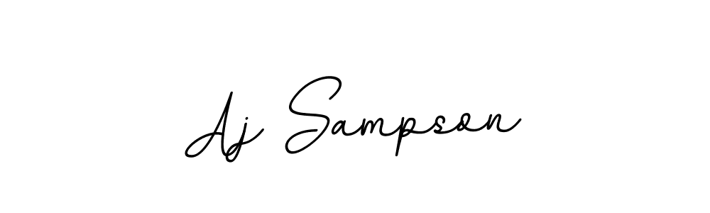 It looks lik you need a new signature style for name Aj Sampson. Design unique handwritten (BallpointsItalic-DORy9) signature with our free signature maker in just a few clicks. Aj Sampson signature style 11 images and pictures png