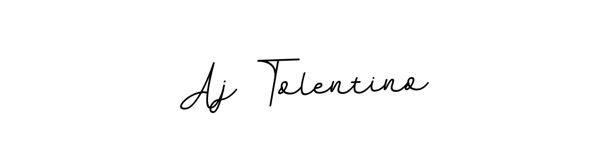 It looks lik you need a new signature style for name Aj Tolentino. Design unique handwritten (BallpointsItalic-DORy9) signature with our free signature maker in just a few clicks. Aj Tolentino signature style 11 images and pictures png