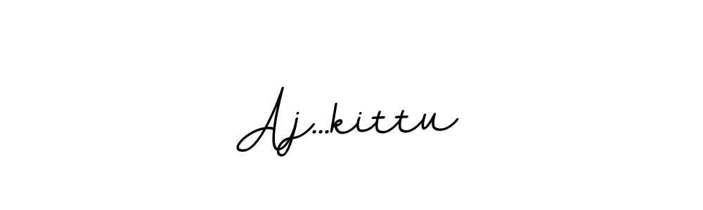 Design your own signature with our free online signature maker. With this signature software, you can create a handwritten (BallpointsItalic-DORy9) signature for name Aj...kittu. Aj...kittu signature style 11 images and pictures png
