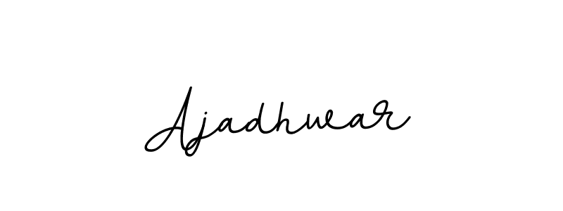 Use a signature maker to create a handwritten signature online. With this signature software, you can design (BallpointsItalic-DORy9) your own signature for name Ajadhwar. Ajadhwar signature style 11 images and pictures png