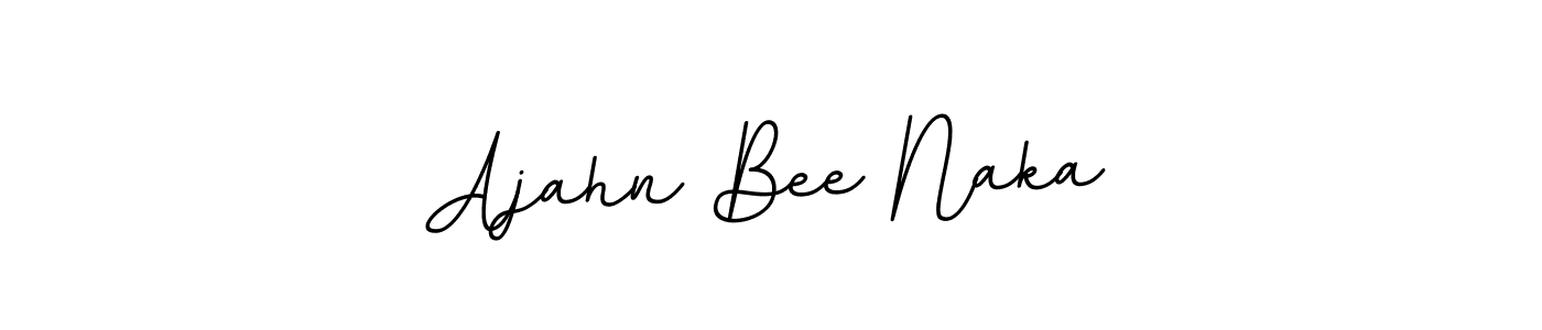 It looks lik you need a new signature style for name Ajahn Bee Naka. Design unique handwritten (BallpointsItalic-DORy9) signature with our free signature maker in just a few clicks. Ajahn Bee Naka signature style 11 images and pictures png