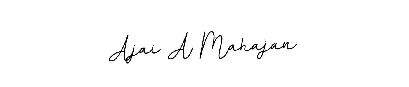 Ajai A Mahajan stylish signature style. Best Handwritten Sign (BallpointsItalic-DORy9) for my name. Handwritten Signature Collection Ideas for my name Ajai A Mahajan. Ajai A Mahajan signature style 11 images and pictures png