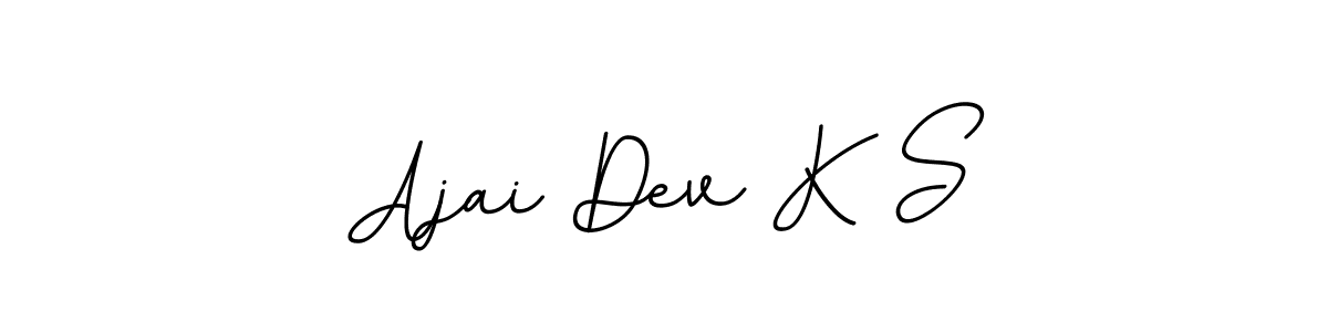 You can use this online signature creator to create a handwritten signature for the name Ajai Dev K S. This is the best online autograph maker. Ajai Dev K S signature style 11 images and pictures png