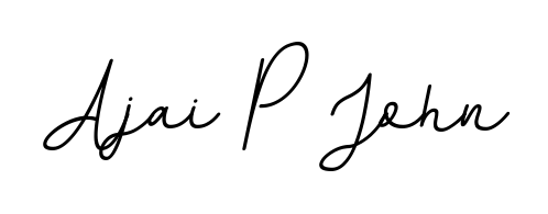 Generate high-definition signature styles for Ajai P John. The BallpointsItalic-DORy9 typeface ensures crisp legibility and sophisticated design. Ajai P John signature style 11 images and pictures png