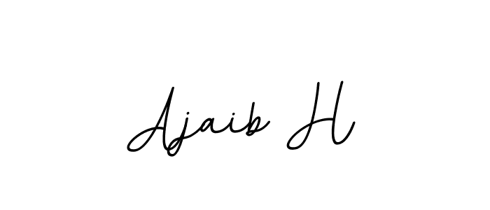 if you are searching for the best signature style for your name Ajaib H. so please give up your signature search. here we have designed multiple signature styles  using BallpointsItalic-DORy9. Ajaib H signature style 11 images and pictures png