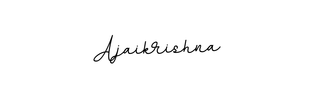 How to make Ajaikrishna name signature. Use BallpointsItalic-DORy9 style for creating short signs online. This is the latest handwritten sign. Ajaikrishna signature style 11 images and pictures png