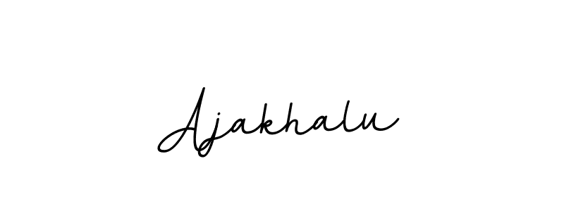 How to make Ajakhalu signature? BallpointsItalic-DORy9 is a professional autograph style. Create handwritten signature for Ajakhalu name. Ajakhalu signature style 11 images and pictures png