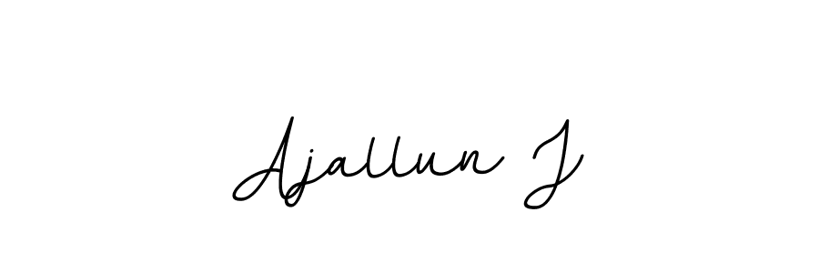 Make a beautiful signature design for name Ajallun J. With this signature (BallpointsItalic-DORy9) style, you can create a handwritten signature for free. Ajallun J signature style 11 images and pictures png