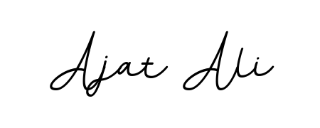 Discover how Ajat Ali looks in an executive cursive font (BallpointsItalic-DORy9). Perfect for legal documents, invoices, and certificates. Ajat Ali signature style 11 images and pictures png