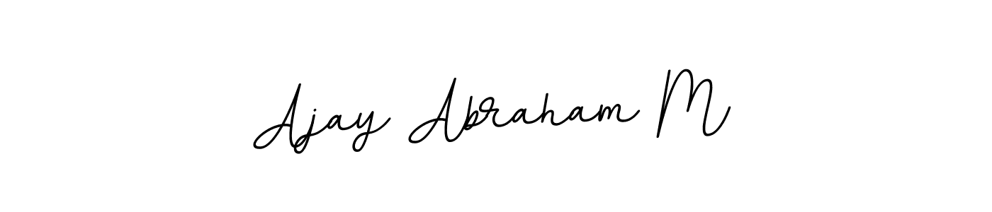 Similarly BallpointsItalic-DORy9 is the best handwritten signature design. Signature creator online .You can use it as an online autograph creator for name Ajay Abraham M. Ajay Abraham M signature style 11 images and pictures png