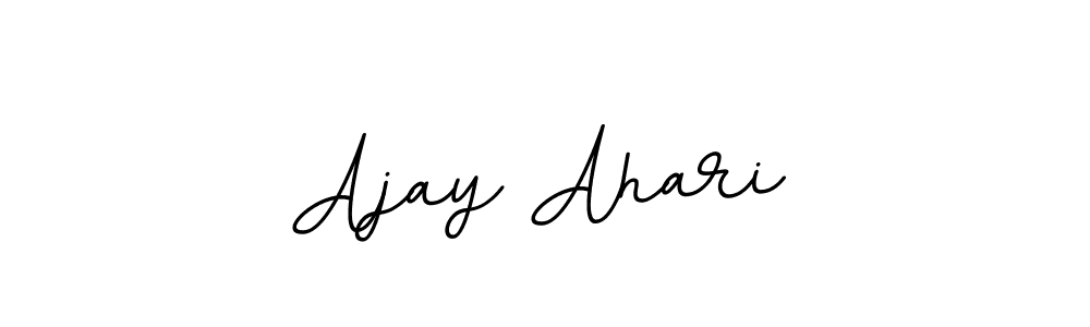 Design your own signature with our free online signature maker. With this signature software, you can create a handwritten (BallpointsItalic-DORy9) signature for name Ajay Ahari. Ajay Ahari signature style 11 images and pictures png