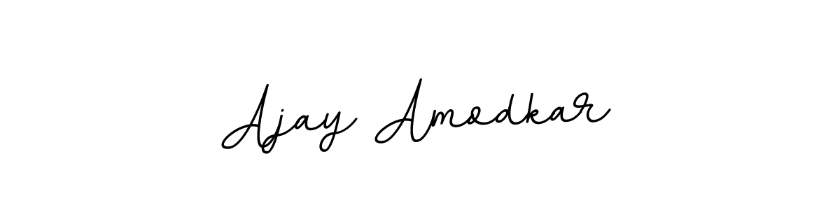 Make a beautiful signature design for name Ajay Amodkar. With this signature (BallpointsItalic-DORy9) style, you can create a handwritten signature for free. Ajay Amodkar signature style 11 images and pictures png