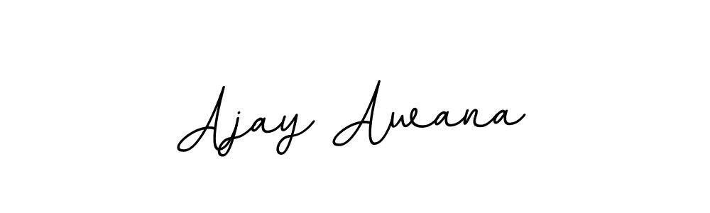 Use a signature maker to create a handwritten signature online. With this signature software, you can design (BallpointsItalic-DORy9) your own signature for name Ajay Awana. Ajay Awana signature style 11 images and pictures png