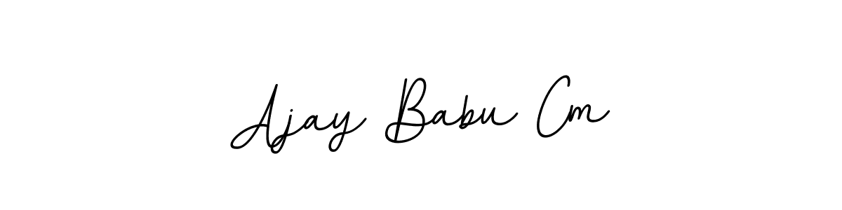 The best way (BallpointsItalic-DORy9) to make a short signature is to pick only two or three words in your name. The name Ajay Babu Cm include a total of six letters. For converting this name. Ajay Babu Cm signature style 11 images and pictures png