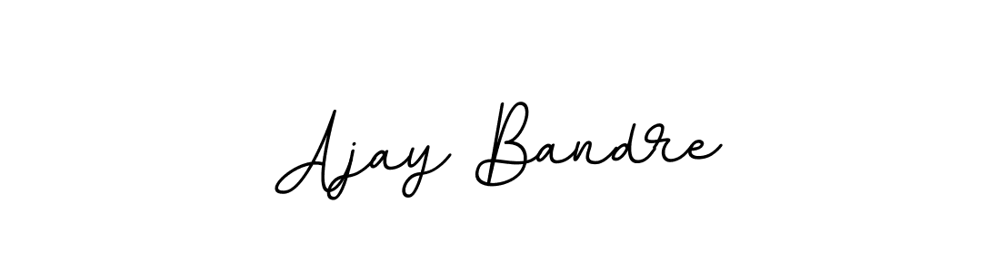 How to make Ajay Bandre name signature. Use BallpointsItalic-DORy9 style for creating short signs online. This is the latest handwritten sign. Ajay Bandre signature style 11 images and pictures png