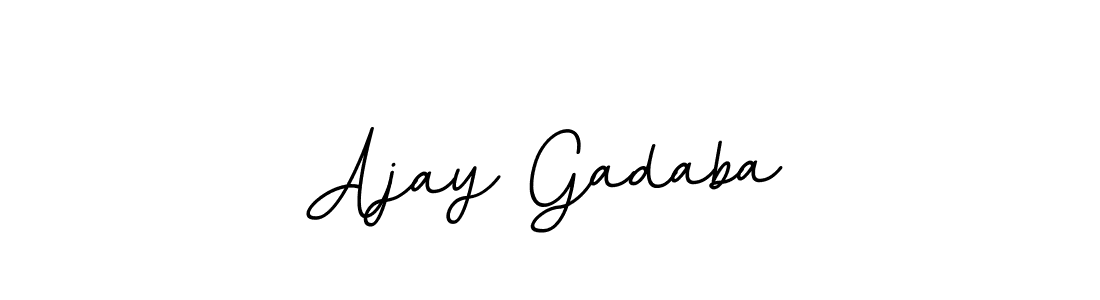 Create a beautiful signature design for name Ajay Gadaba. With this signature (BallpointsItalic-DORy9) fonts, you can make a handwritten signature for free. Ajay Gadaba signature style 11 images and pictures png