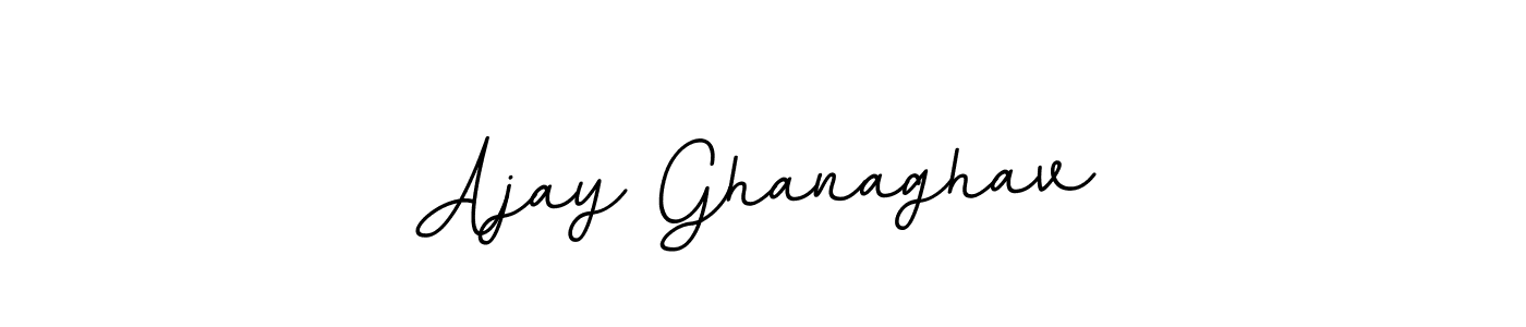 You should practise on your own different ways (BallpointsItalic-DORy9) to write your name (Ajay Ghanaghav) in signature. don't let someone else do it for you. Ajay Ghanaghav signature style 11 images and pictures png