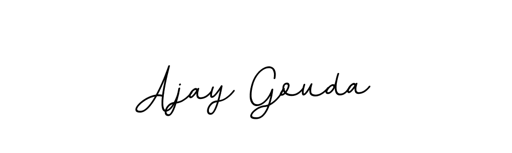 How to make Ajay Gouda name signature. Use BallpointsItalic-DORy9 style for creating short signs online. This is the latest handwritten sign. Ajay Gouda signature style 11 images and pictures png