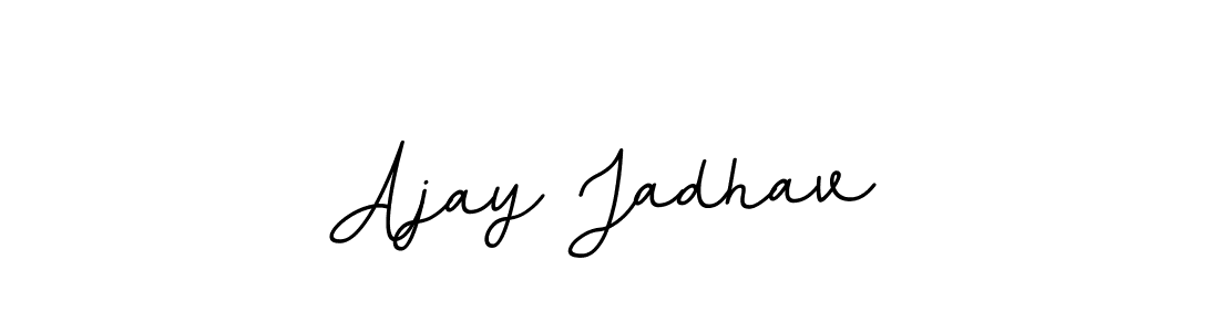 if you are searching for the best signature style for your name Ajay Jadhav. so please give up your signature search. here we have designed multiple signature styles  using BallpointsItalic-DORy9. Ajay Jadhav signature style 11 images and pictures png