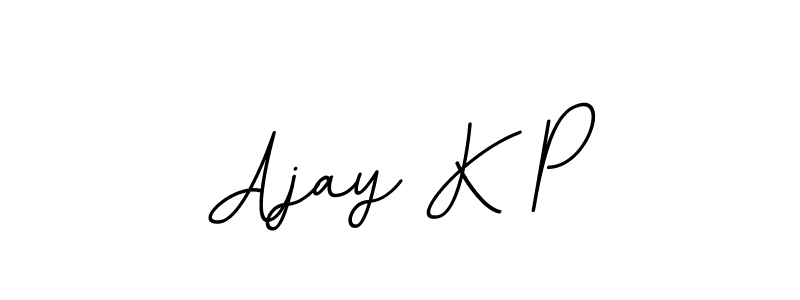 Also You can easily find your signature by using the search form. We will create Ajay K P name handwritten signature images for you free of cost using BallpointsItalic-DORy9 sign style. Ajay K P signature style 11 images and pictures png