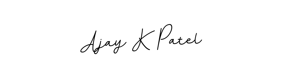 You should practise on your own different ways (BallpointsItalic-DORy9) to write your name (Ajay K Patel) in signature. don't let someone else do it for you. Ajay K Patel signature style 11 images and pictures png