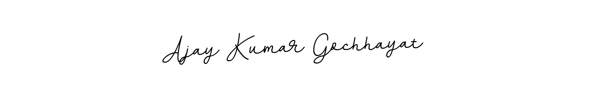 You should practise on your own different ways (BallpointsItalic-DORy9) to write your name (Ajay Kumar Gochhayat) in signature. don't let someone else do it for you. Ajay Kumar Gochhayat signature style 11 images and pictures png