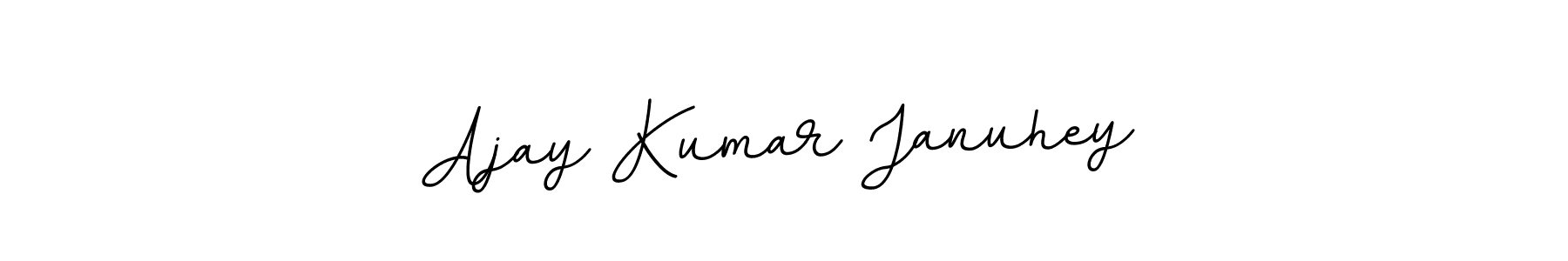 Create a beautiful signature design for name Ajay Kumar Januhey. With this signature (BallpointsItalic-DORy9) fonts, you can make a handwritten signature for free. Ajay Kumar Januhey signature style 11 images and pictures png